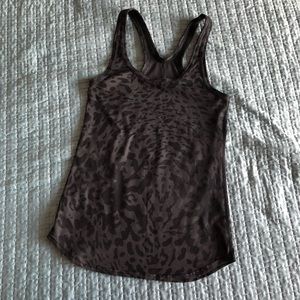 Lululemon leopard print racerback tank